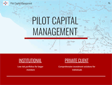 Tablet Screenshot of pilotcapital.net